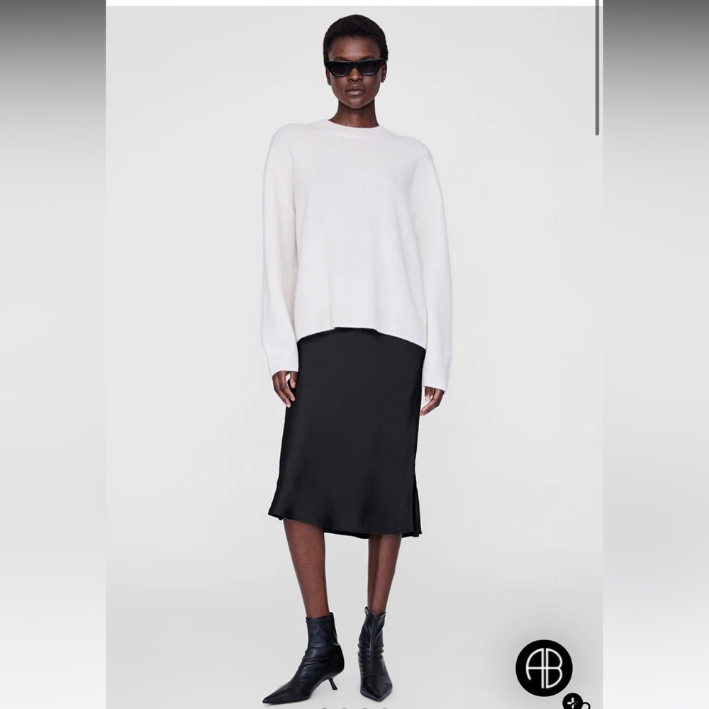 Anine Bing Bar Silk Skirt Small